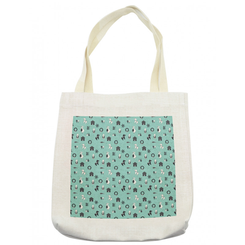 Christmas Elements Garland Tote Bag