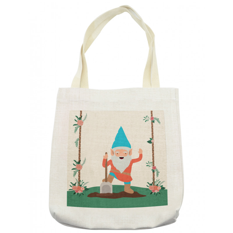 Funny Character in the Garden Tote Bag