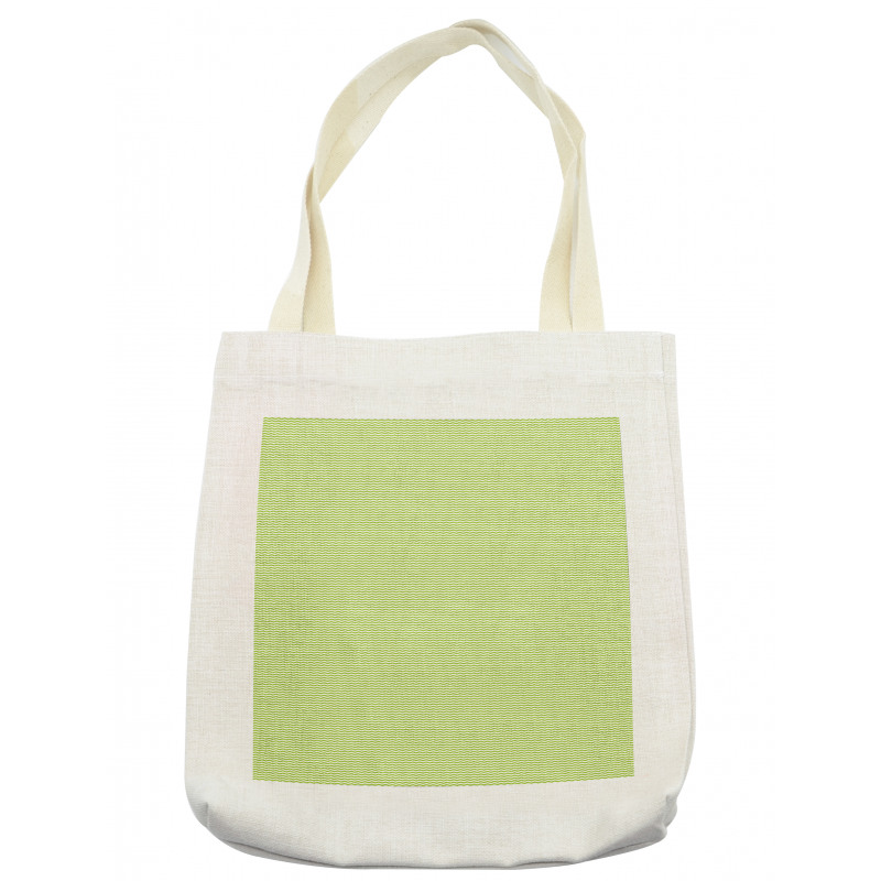 Zigzag Lines in Green Tones Tote Bag