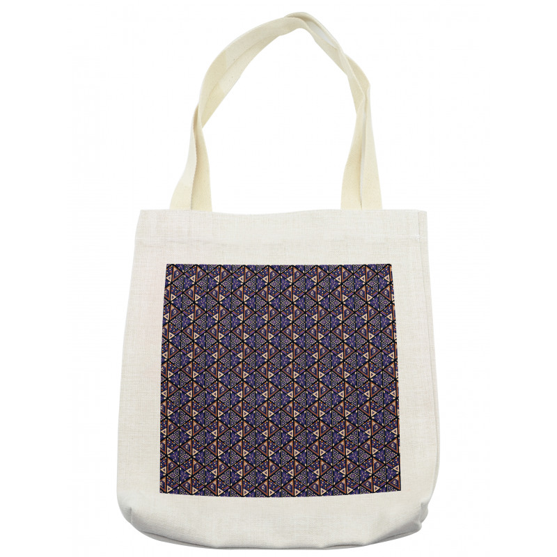 Folk Ornament with Triangles Tote Bag