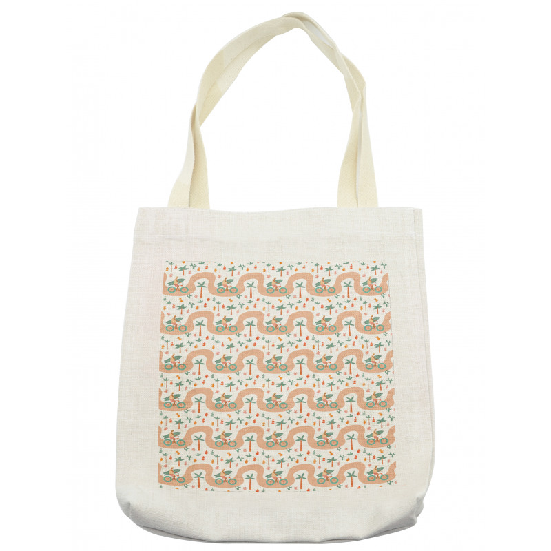 Trees and Cactuses Cartoon Tote Bag