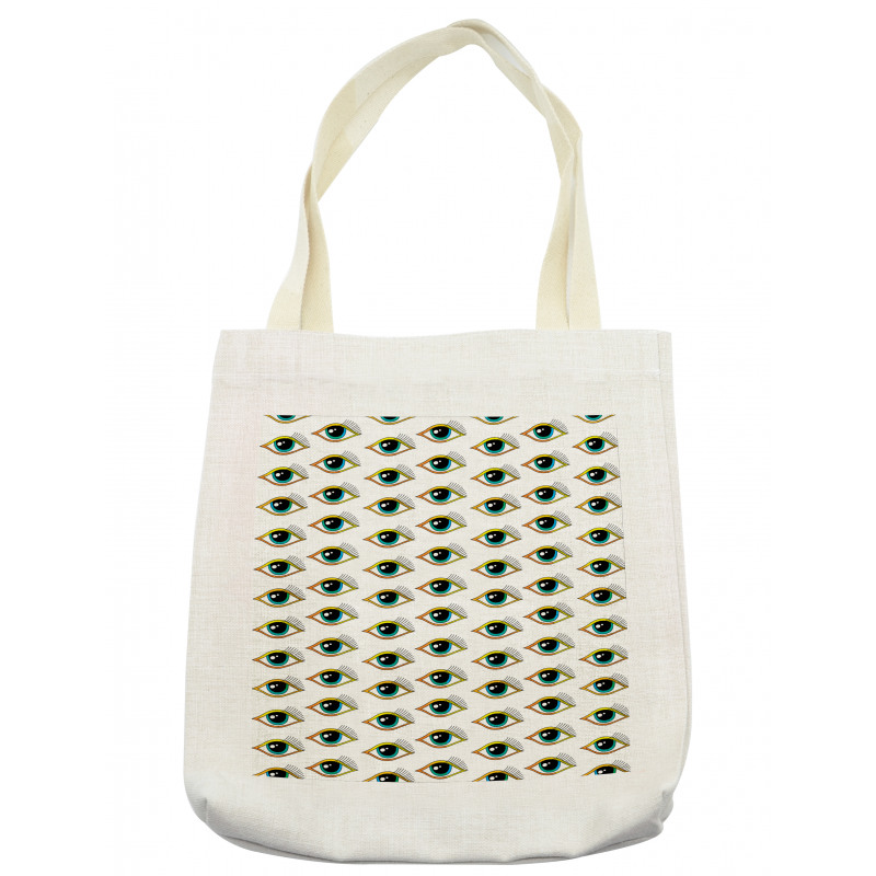 Pictogram Style Pattern Tote Bag