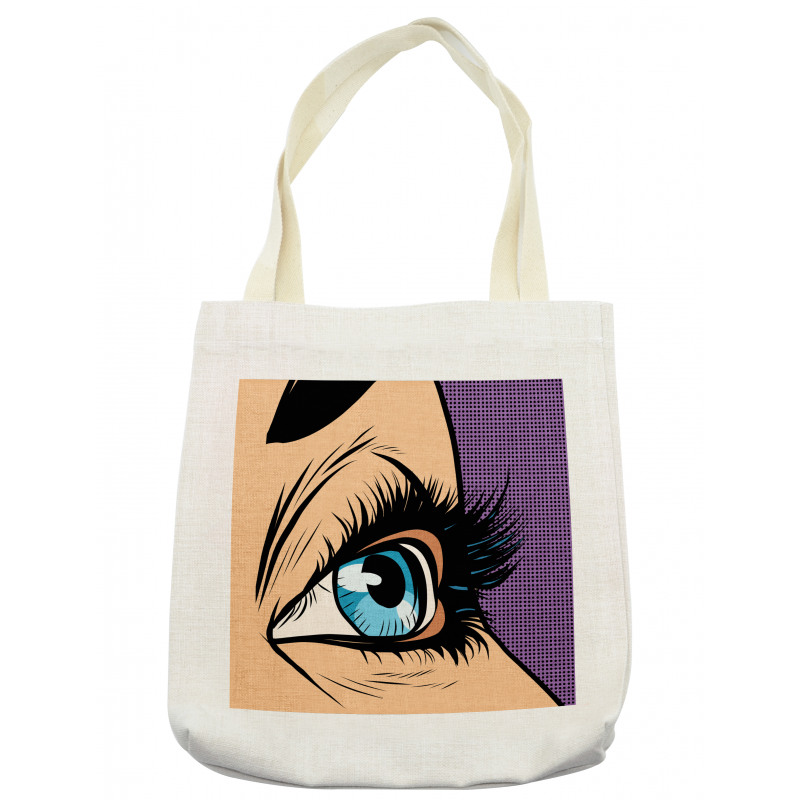 Pop Art Retro Style Cartoon Tote Bag