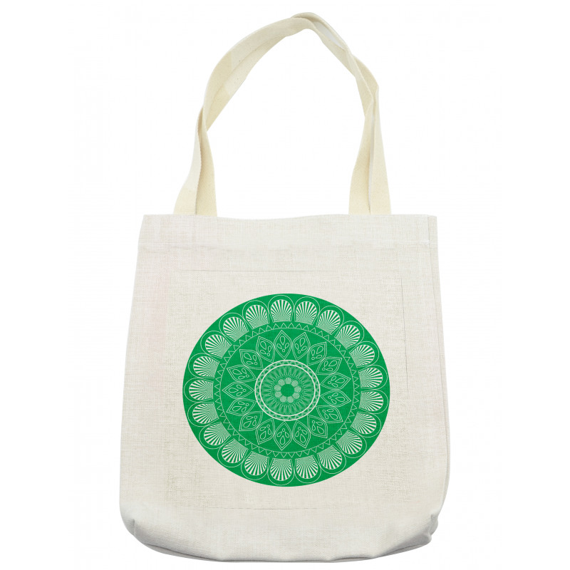 Oriental Flower Motif Tote Bag