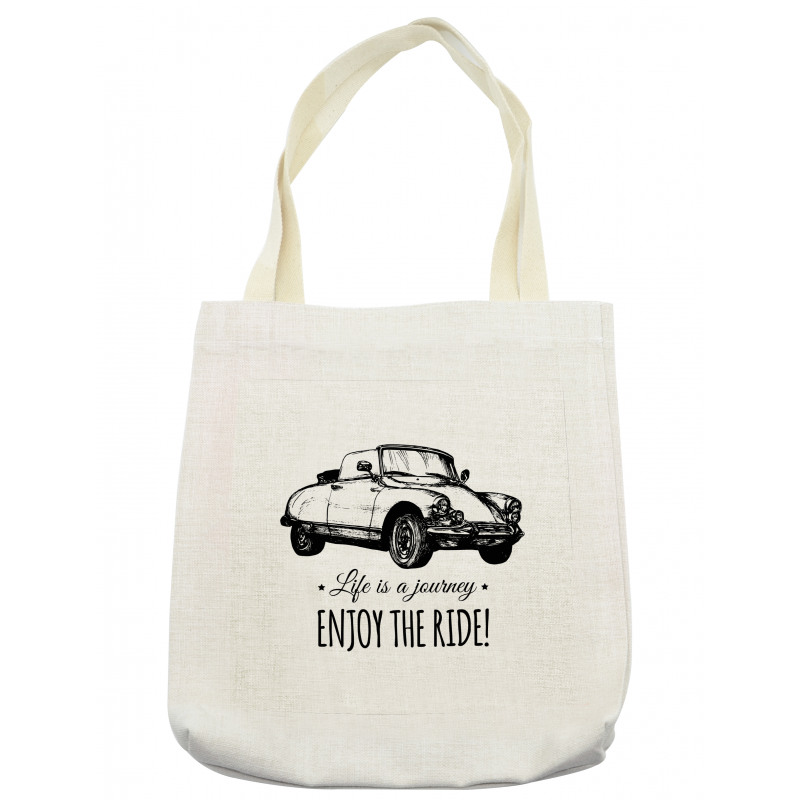 Hand Sketched Car Tote Bag