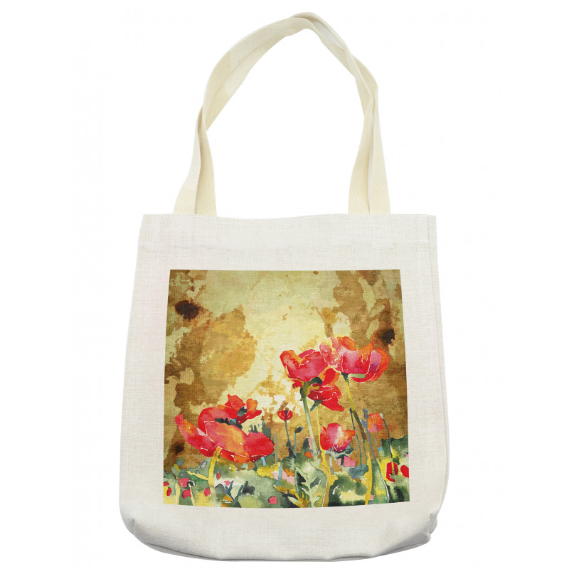 Poppy Blossoms Countryside Tote Bag