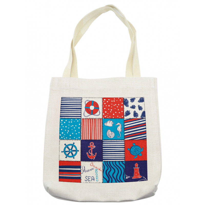 Anchor Helm and Fish Tote Bag