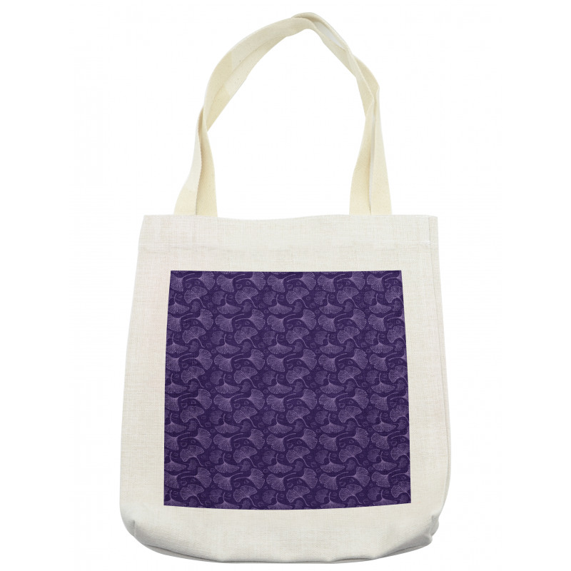 Psychedelic Biloba Tree Leaf Tote Bag