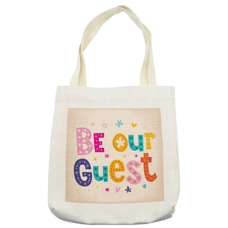 Cheery Colored Letters Tote Bag