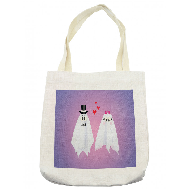 Funny Bride and Groom Couple Tote Bag