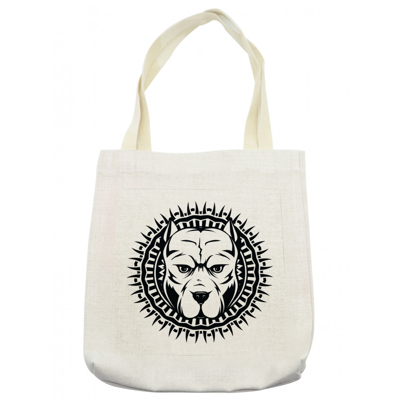 Aggressive Fighting Dog Tote Bag