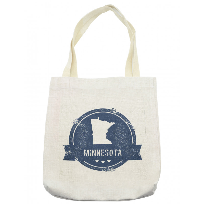 Round Grange Frame Map Tote Bag