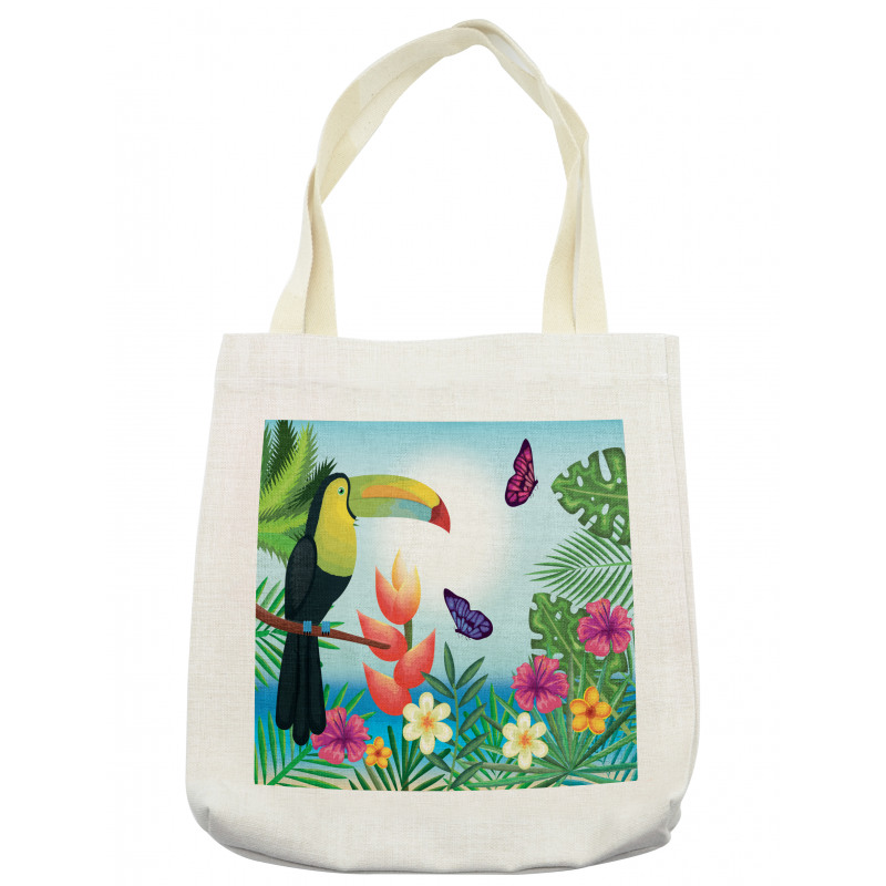 Paradise Flower Blossoms Tote Bag