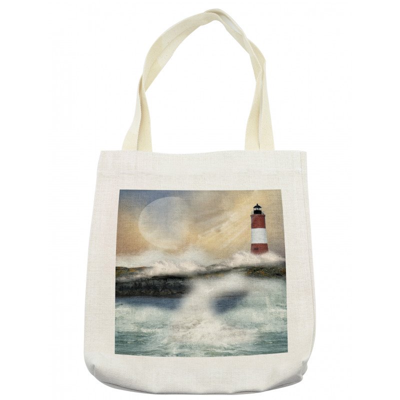 Stormy Sea Waves Tote Bag