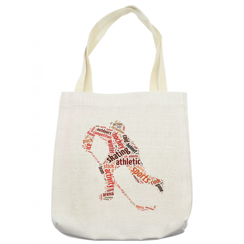 Man Silhouette with Words Tote Bag