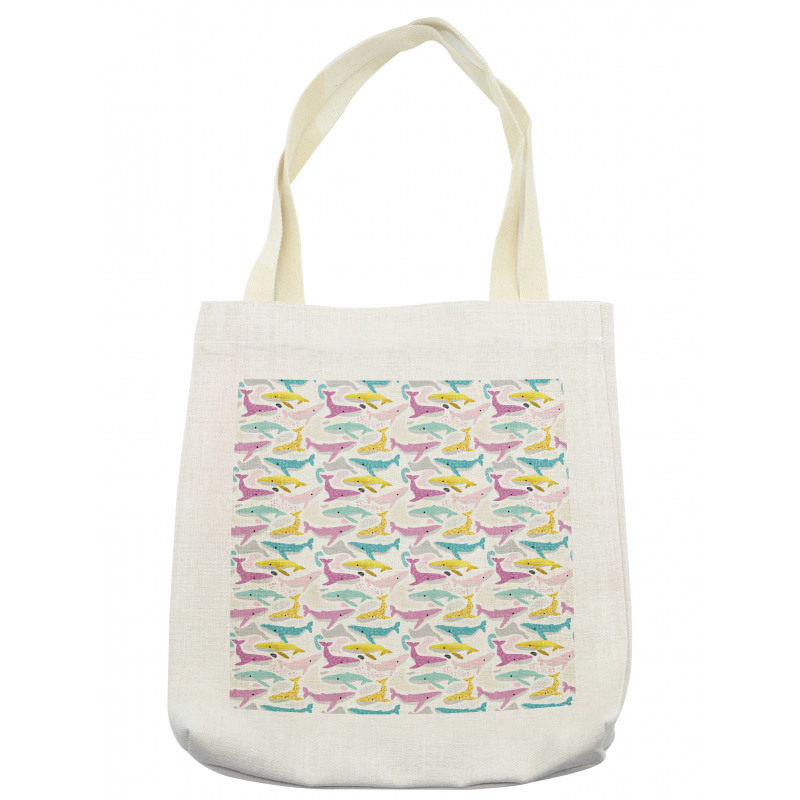 Whales Childish Maritime Tote Bag