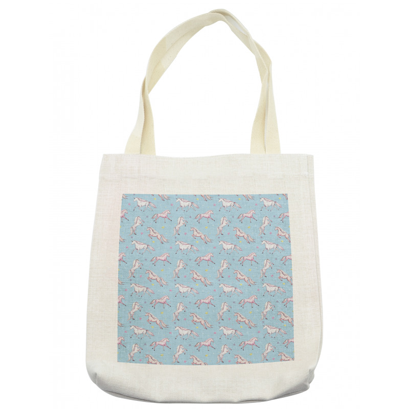 Watercolor Fantasy Horses Tote Bag