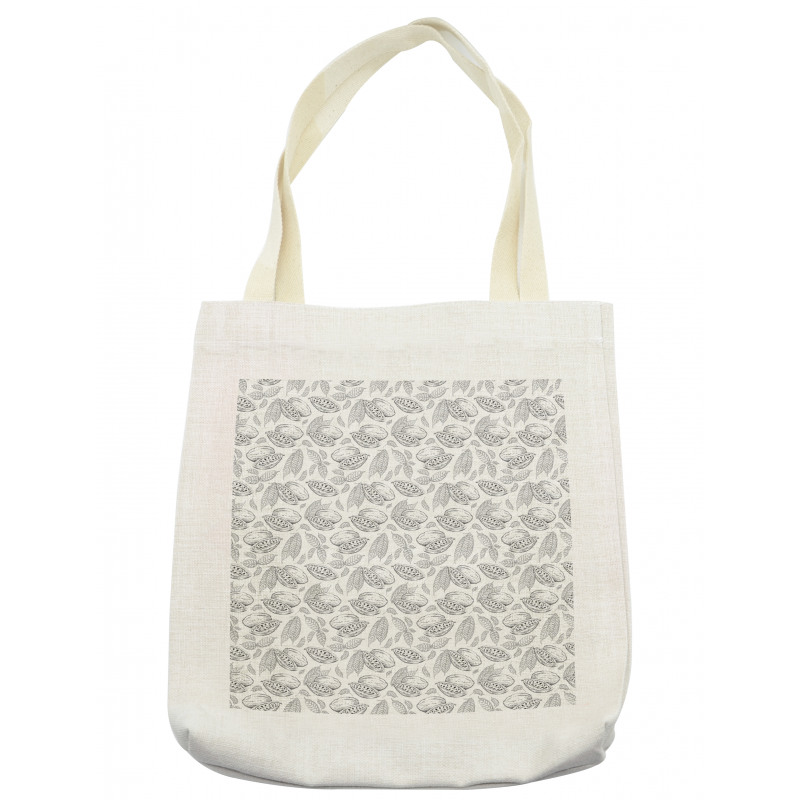 Grunge Sketchy Grey Beans Tote Bag