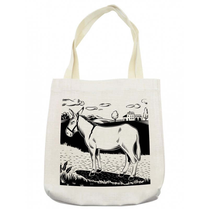 Farmland Village and Animal Tote Bag