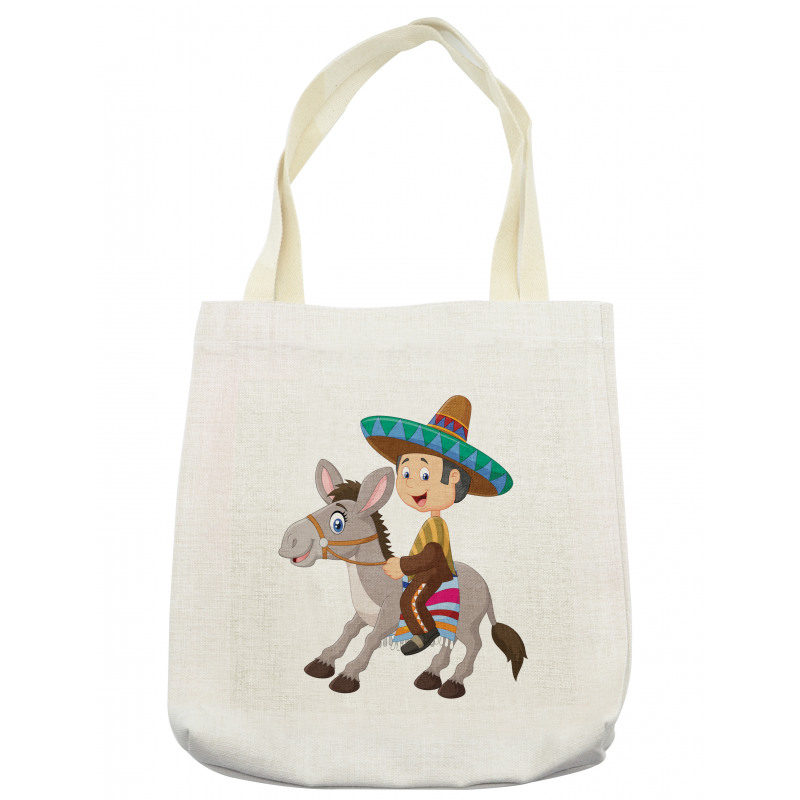 Mexican Man with Sombrero Tote Bag