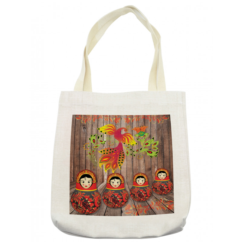 Folkloric Russian Dolls Tote Bag