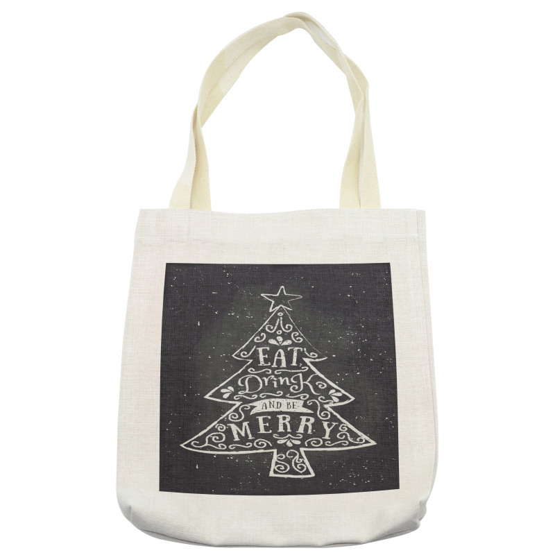 Pine Tree Xmas Tote Bag