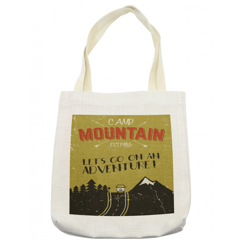 Lets Go on an Adventure Words Tote Bag