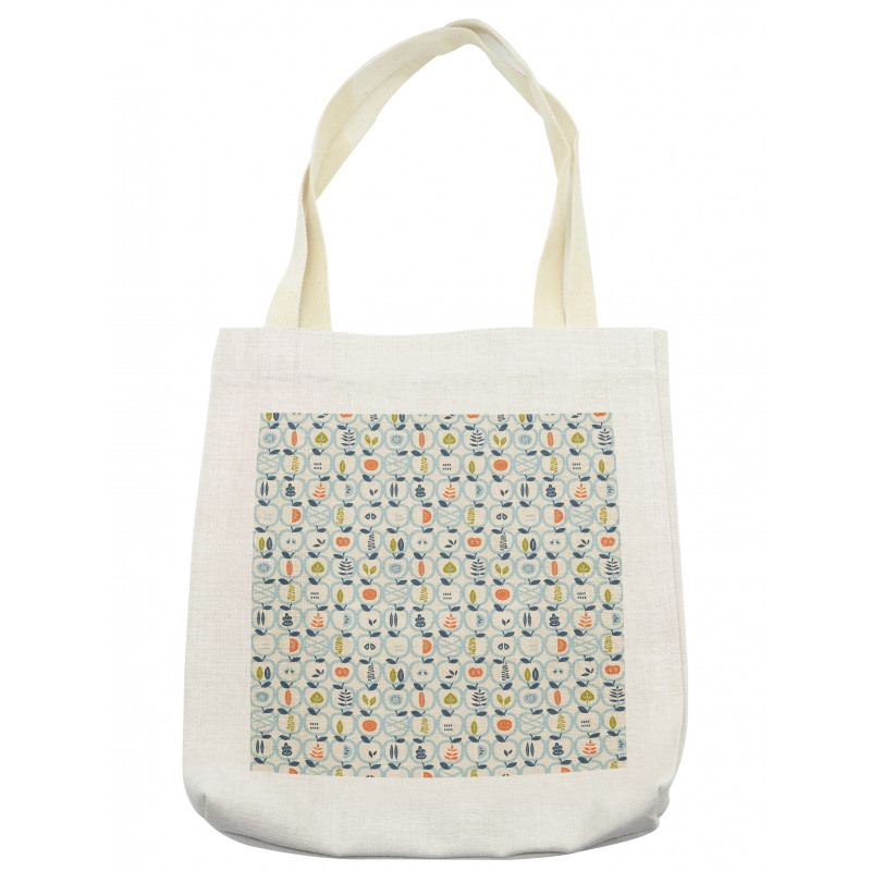 Doodle Style Fruit Halves Tote Bag