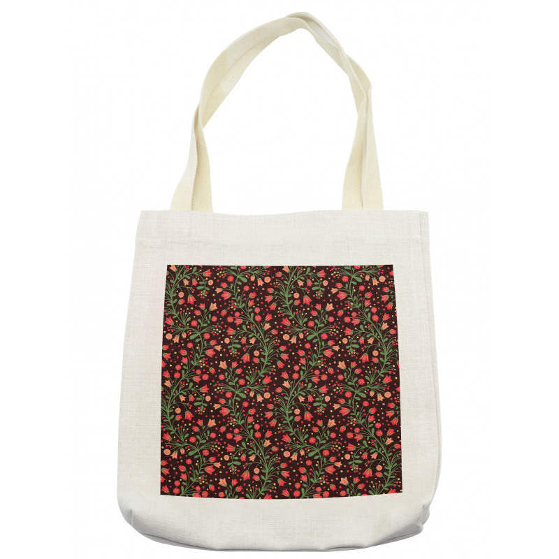 Flowering Curvy Branches Tote Bag