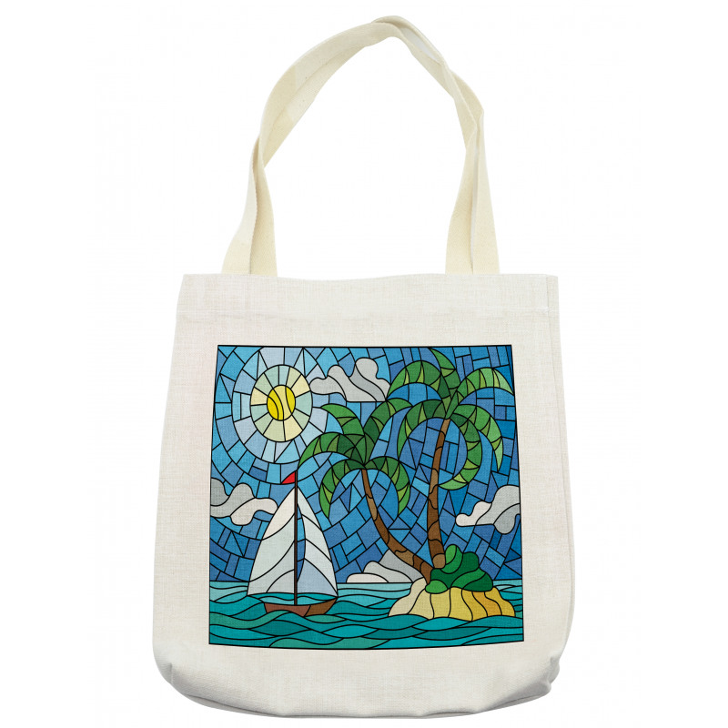 Stained Glass Mosaic Style Tote Bag