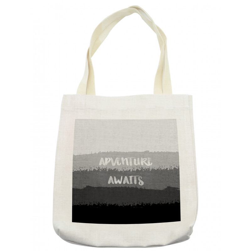 Brush Stroke Words Tote Bag