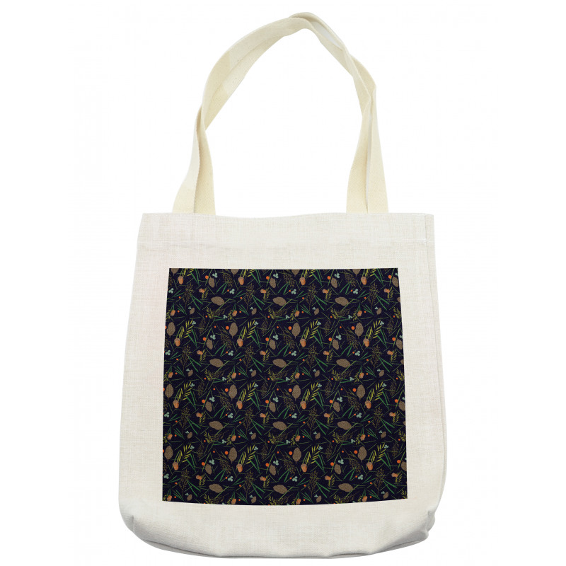 Botanical Forest Fir Leaf Tote Bag