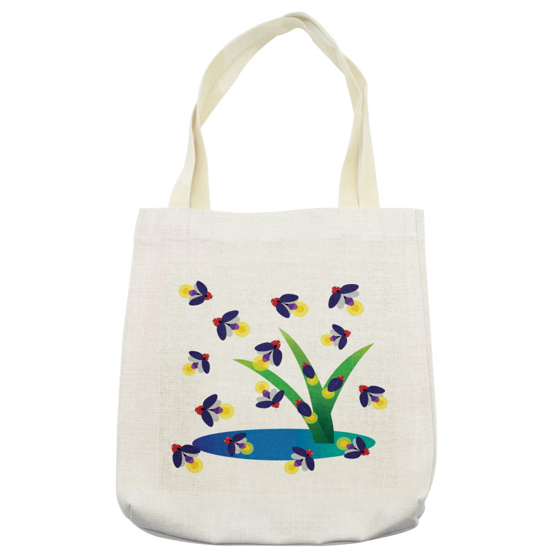 Bugs Flying Around Water Tote Bag