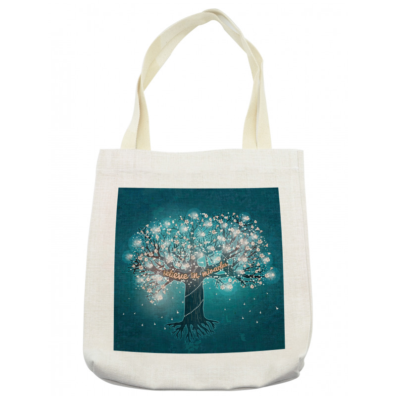 Believe in Miracles Message Tote Bag