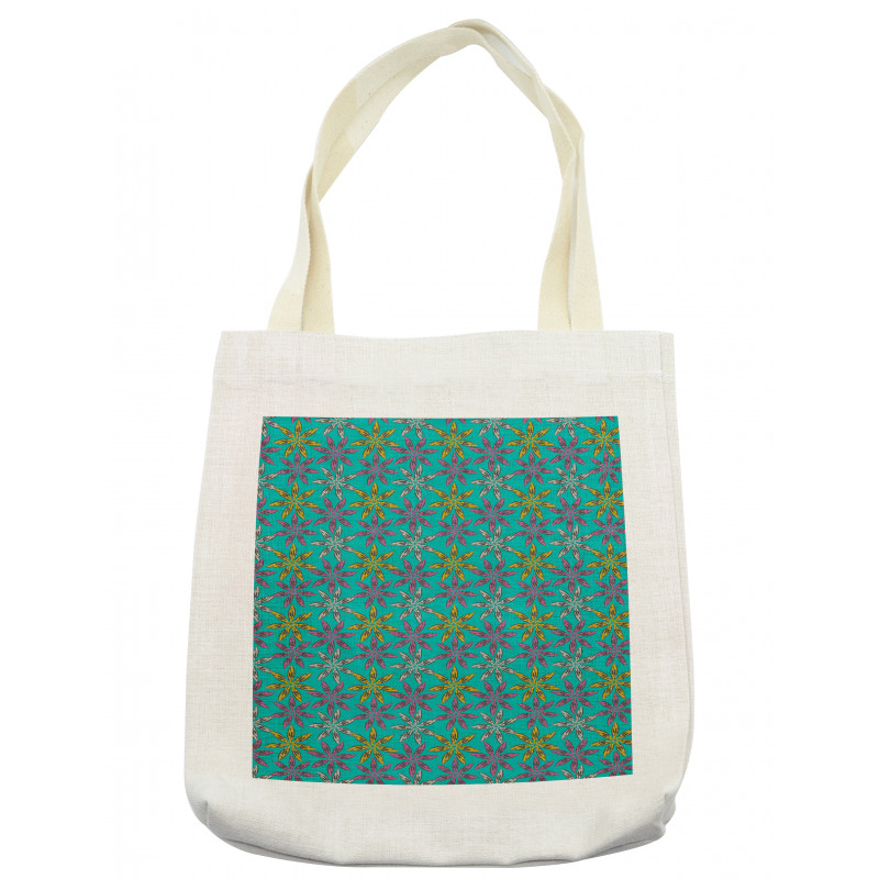 Colorful Abstract Petals Tote Bag