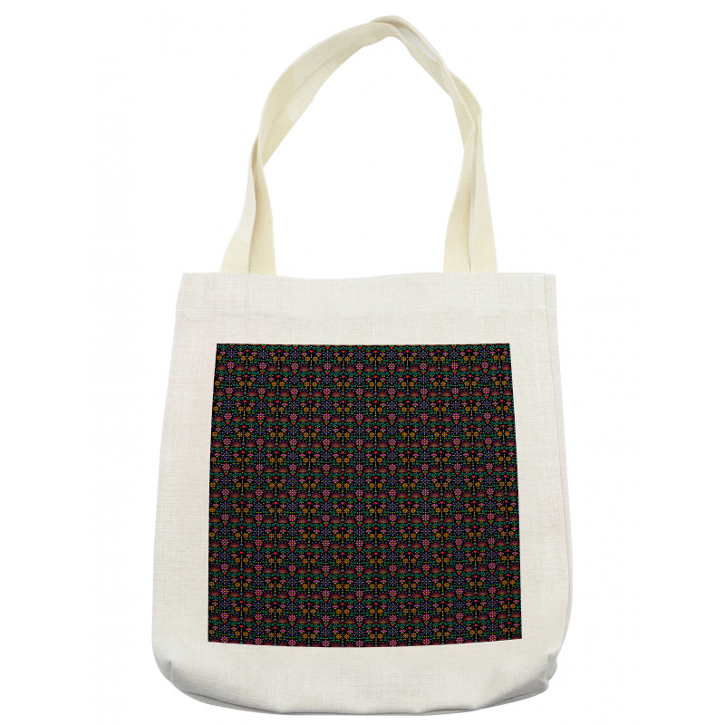 Traditional Flower Pattern Tote Bag