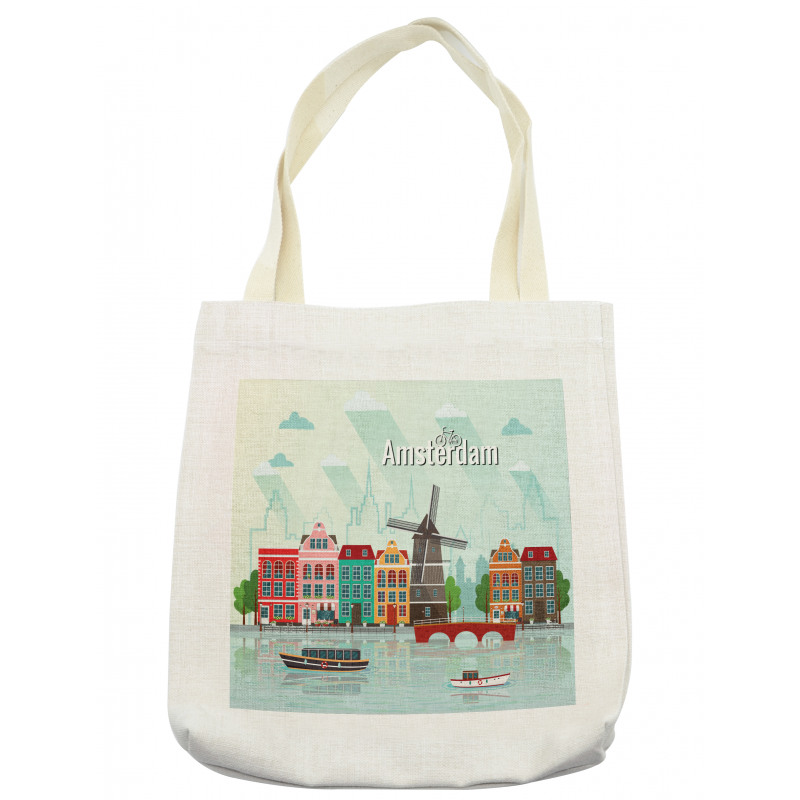 Colorful Houses Waterside Tote Bag