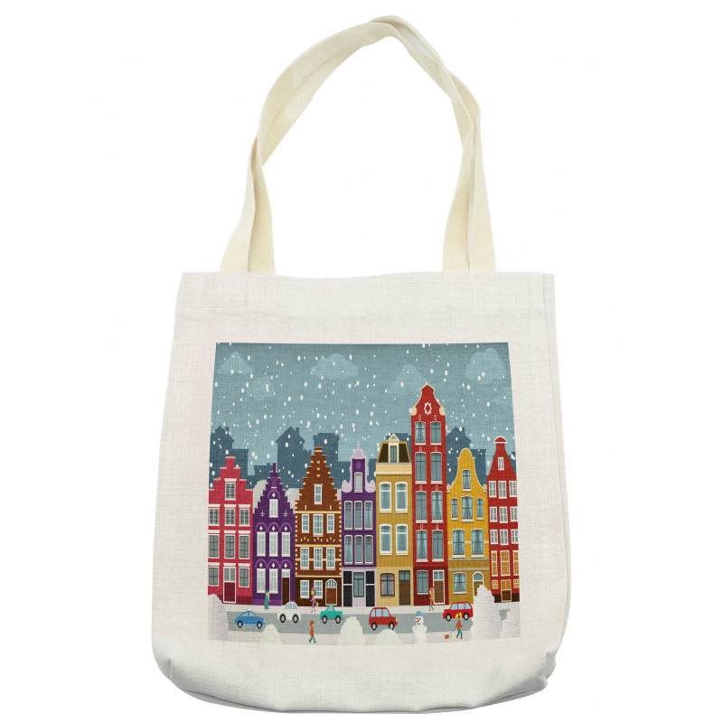 Dutch Town in the Winter Tote Bag