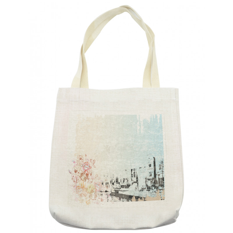 Street Antique Buildings Tote Bag