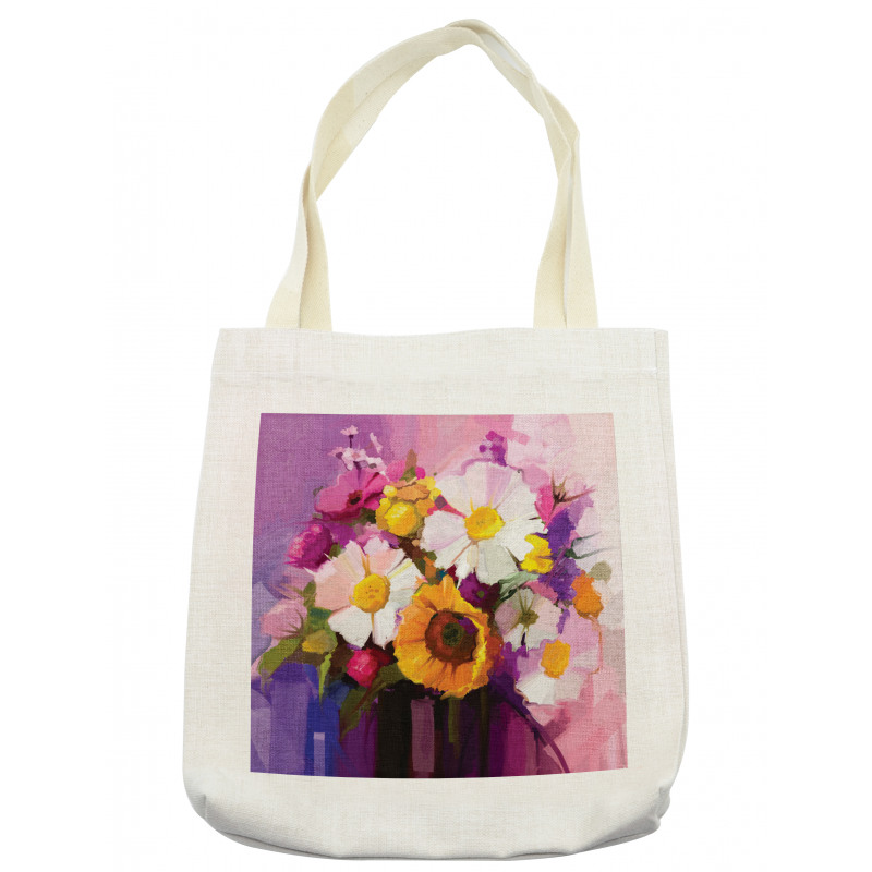 Hand Painted Bouquet Tote Bag