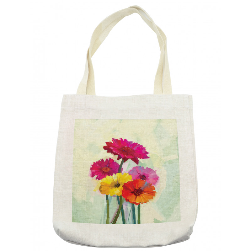 Oil Painting Flowers Tote Bag