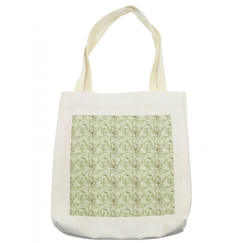 Herbal Elements Botany Motif Tote Bag