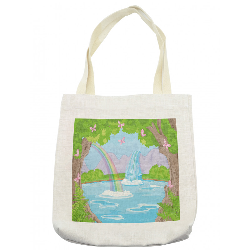 Fairy Landscape Waterfall Tote Bag