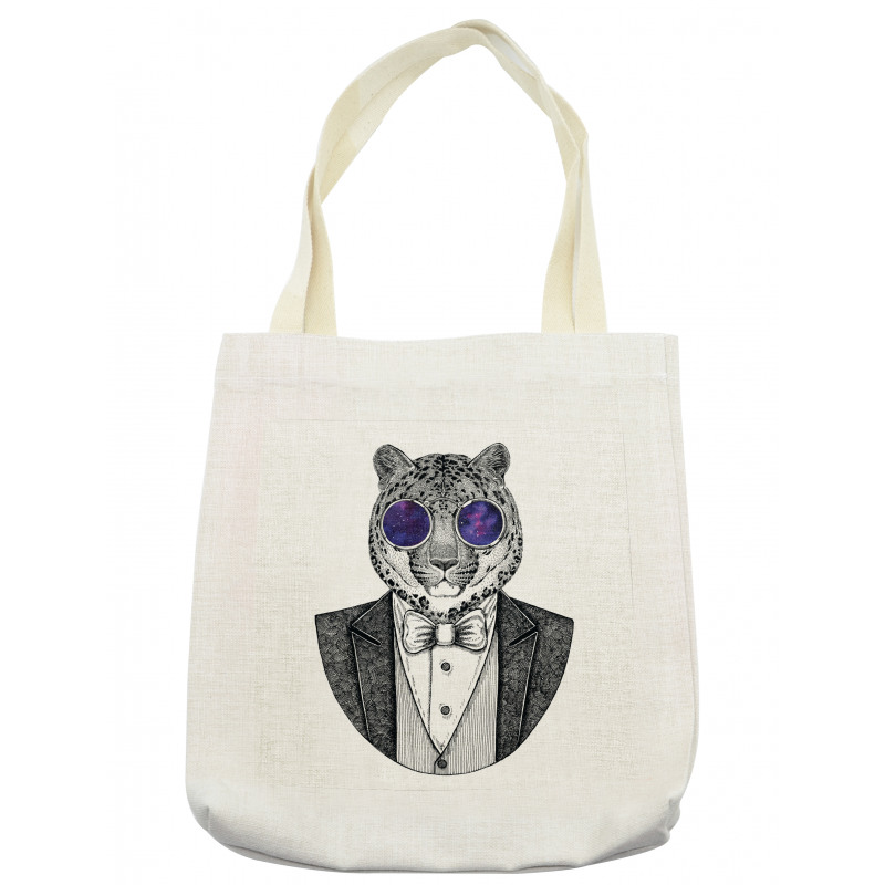 Hipster Animal in a Suit Tote Bag