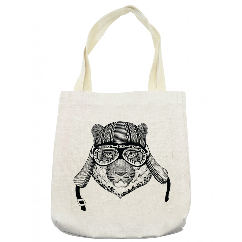 Hipster Cat Modern Design Tote Bag