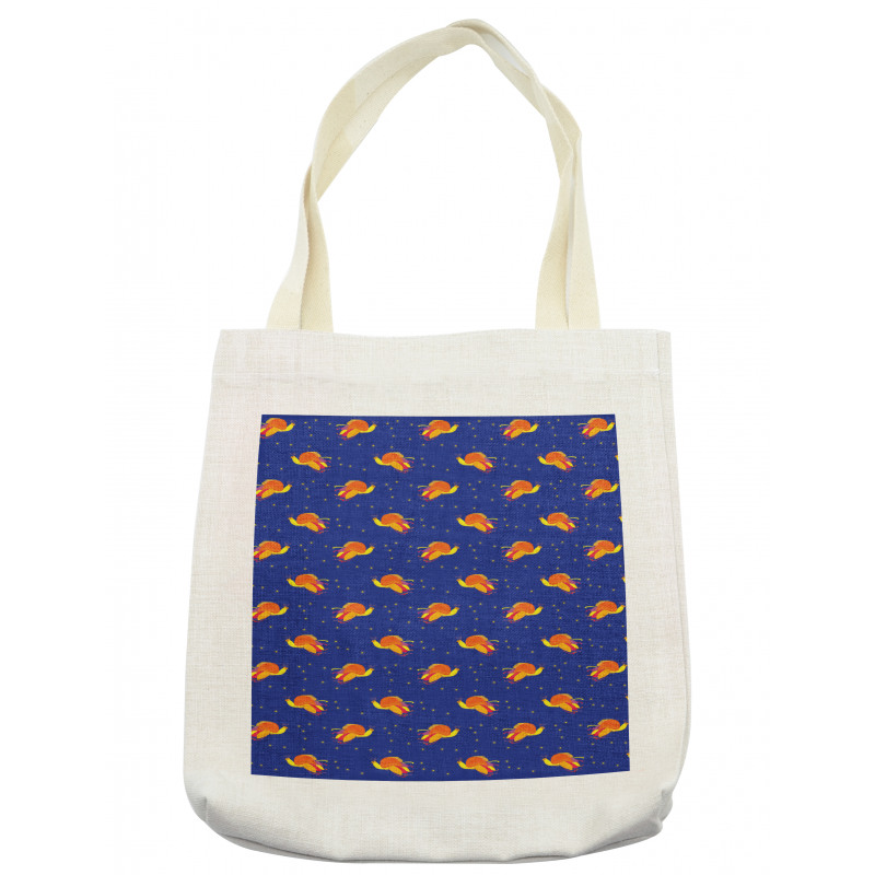 Birds in Starry Night Sky Tote Bag