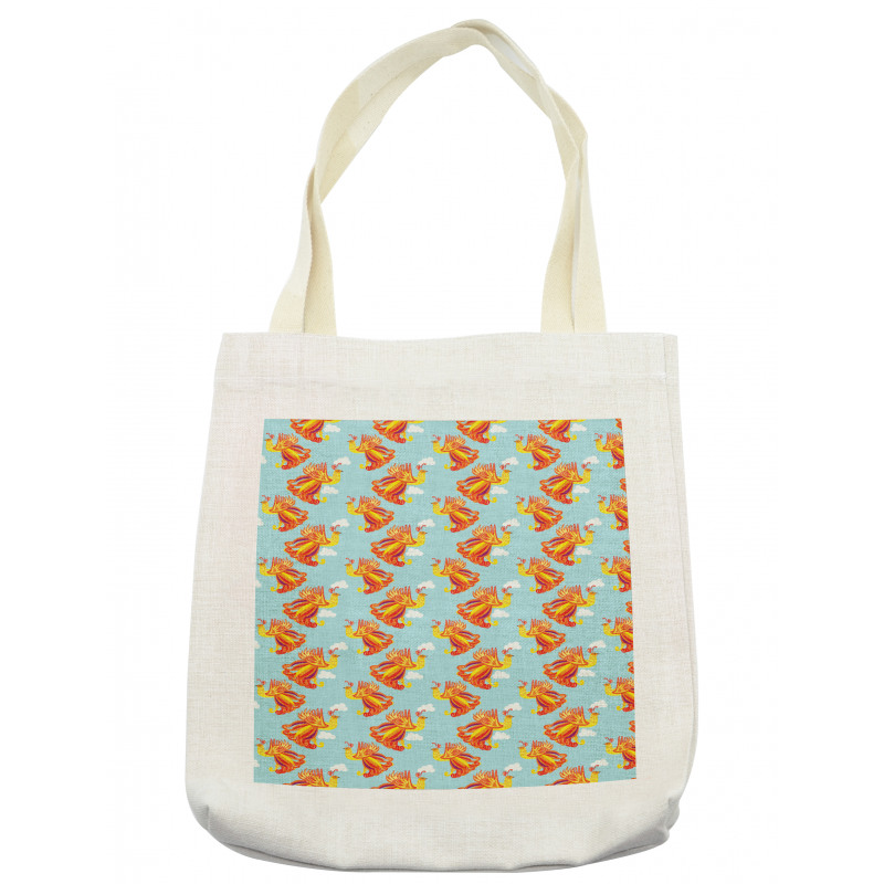 Fire Bird Feathers Tote Bag