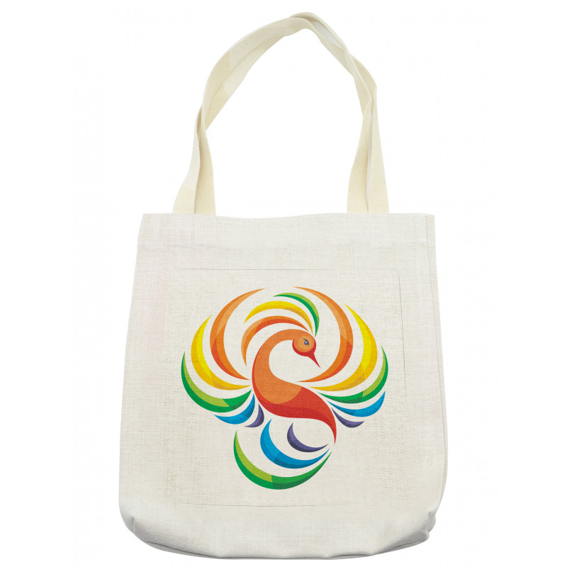 Rainbow Toned Bird Tote Bag