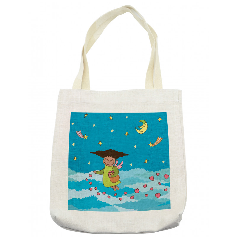 Cartoonish Sky at Night Tote Bag