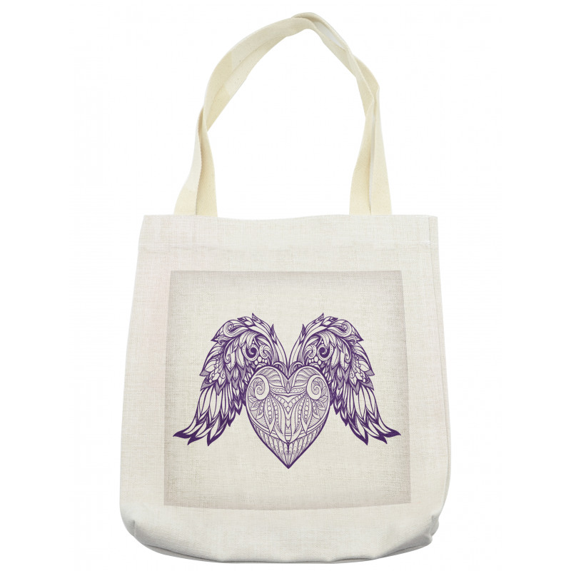 Heart Botany Ornate Tote Bag